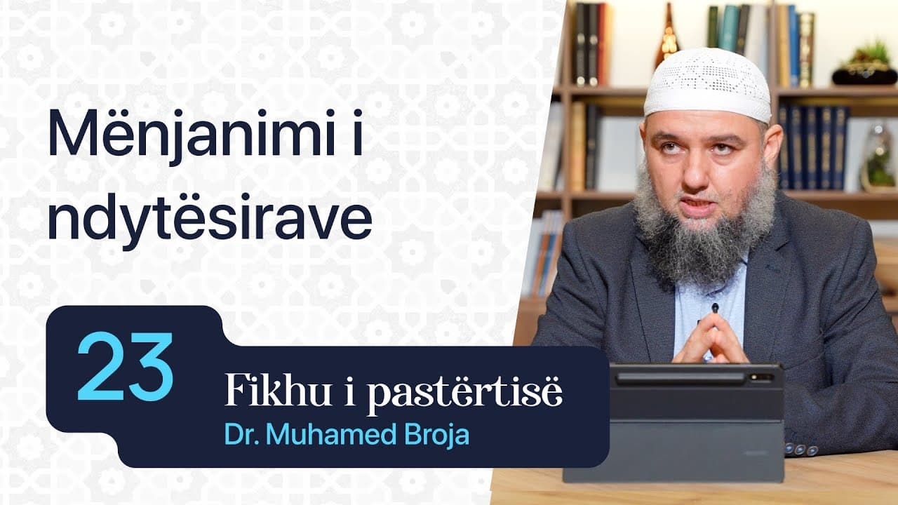 23. Mënjanimi i ndytësirave